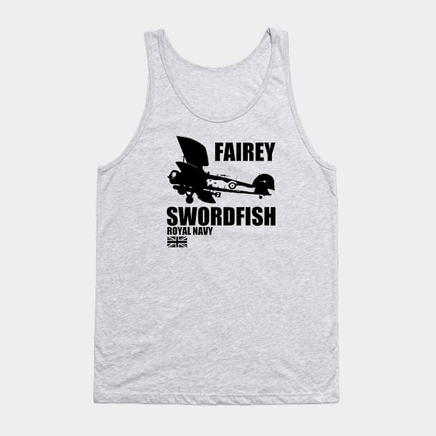 WW2 Fairey Swordfish Tank Top by Tailgunnerstudios